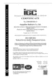 ISO 13485 certificate